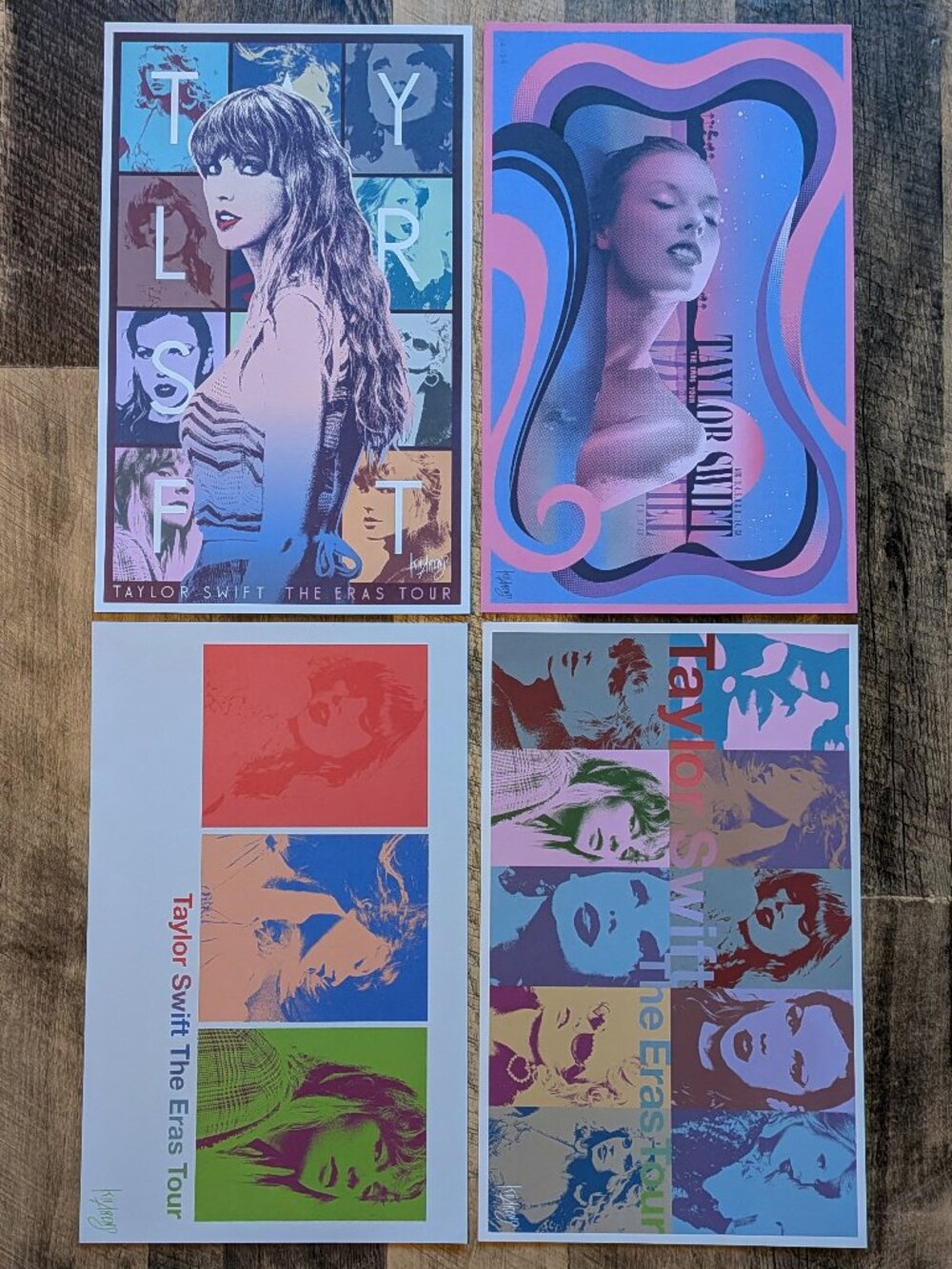Taylor Swift The Eras Tour VIP Commemorative Poster Prints Set Los Angeles